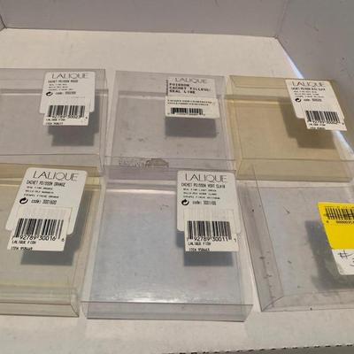 SIX Lalique Fish in Original Boxes