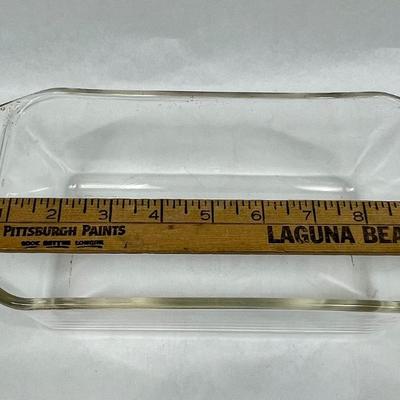 Pyrex clear glass loaf pan