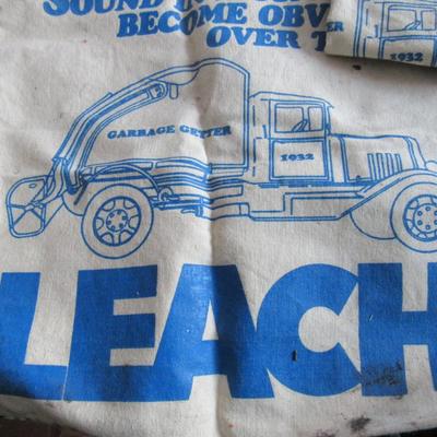 Lot of Leach Co Advertising Items, Baseball Caps, Bags, Plaque