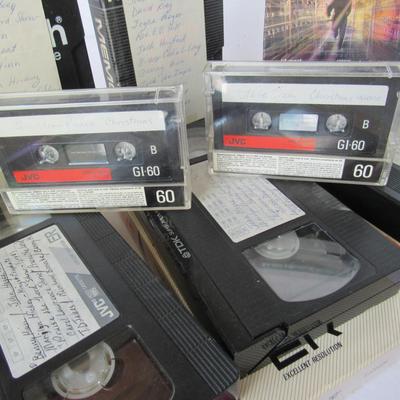 Lot of Spiritual/Religious VHS and Casette Tapes