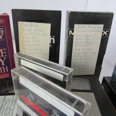 Lot of Spiritual/Religious VHS and Casette Tapes
