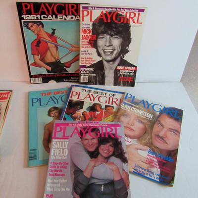 Lot of Old Playgirl Magazines