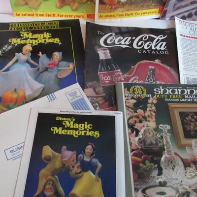 Older Collectibles Catalogs: Steiff, Coca Cola, Shannon, More