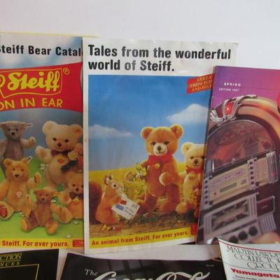 Older Collectibles Catalogs: Steiff, Coca Cola, Shannon, More