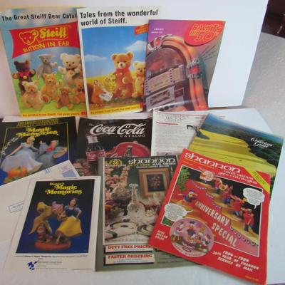 Older Collectibles Catalogs: Steiff, Coca Cola, Shannon, More