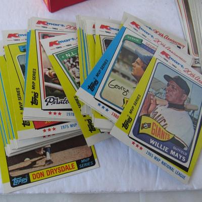 Older Foodball Cards in Box and KMart 20th Anniversary Baseball Cards in Box