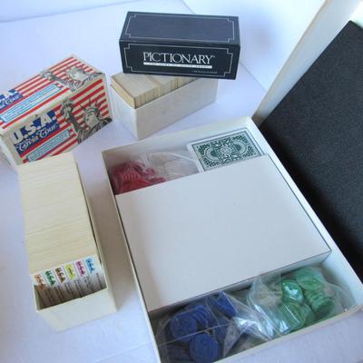 Pictionary Cards, Trivia Card Set and Sequence Game