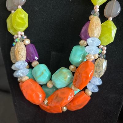 Faux Bead Statement necklace