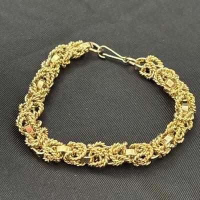Taxco, Mexican Gold toned vintage bracelet