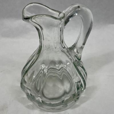 Small Pressed Glass Pitcher