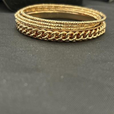 Rose gold tone fashion bracelets