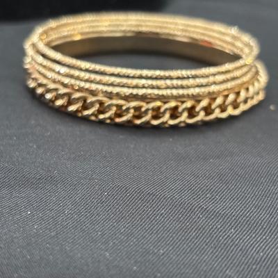 Rose gold tone fashion bracelets