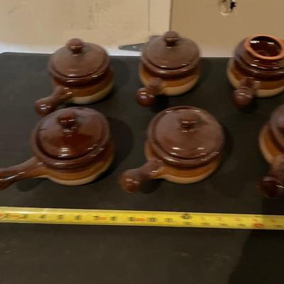 STONEWARE FRENCH ONION SOUP BOWLS PLUS CEREAL BOWLS