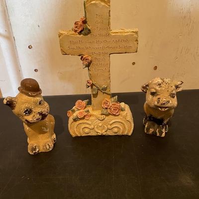 HOLY BIBLE, THE BIBLE STORY, FREESTANDING CROSS AND MORE