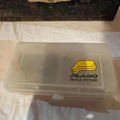 TACKLE BOX WITH LURES AND PLANO ORGANIZERS
