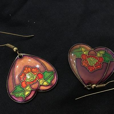 Heart Earrings Vintage