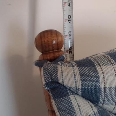 'The Chair Company' Wood Framed Glider Chair with Upholstered Cushions