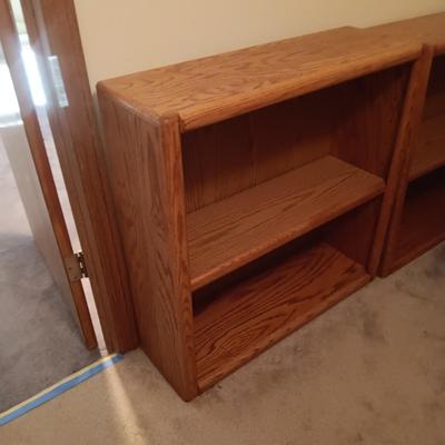 2 WOODEN BOOKCASES