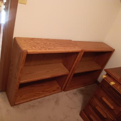 2 WOODEN BOOKCASES