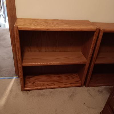 2 WOODEN BOOKCASES