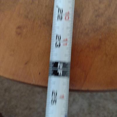 Solid Wood Round Side Table- Approx 24 1/2" in Diameter, 20 1/2" Tall