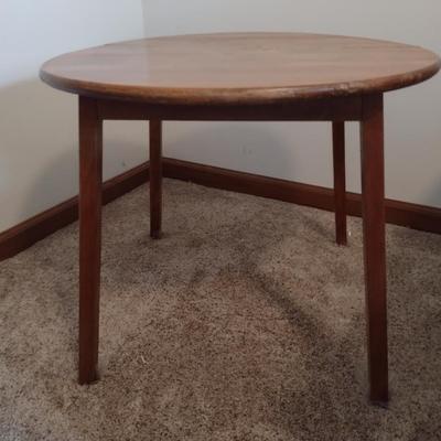Solid Wood Round Side Table- Approx 24 1/2