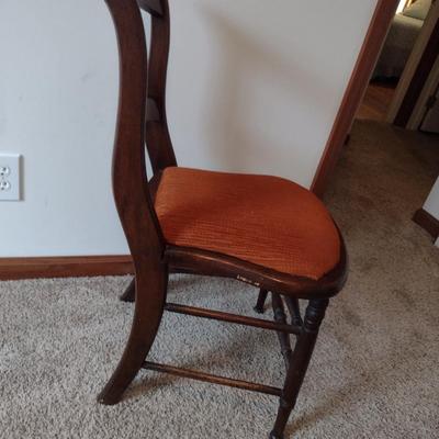 Wood Framed Chair with Upholstered Seat