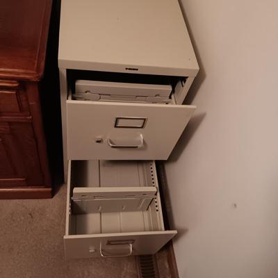 2 DRAWER METAL FILE CABINET