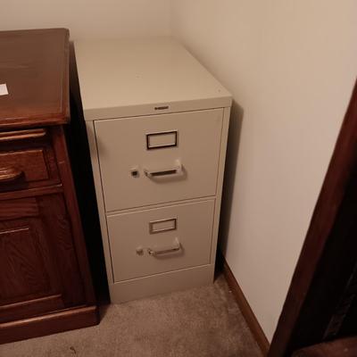 2 DRAWER METAL FILE CABINET