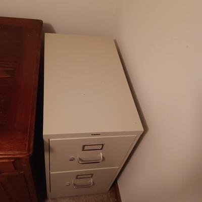 2 DRAWER METAL FILE CABINET