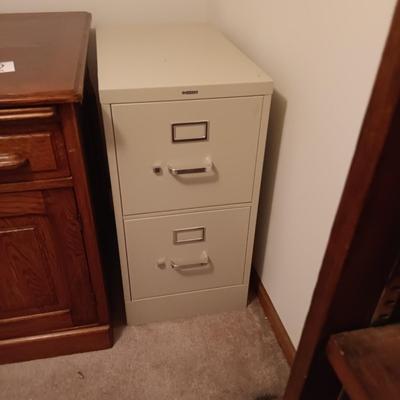 2 DRAWER METAL FILE CABINET