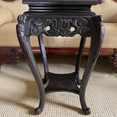 Japanese Carved Wood Dragon Table