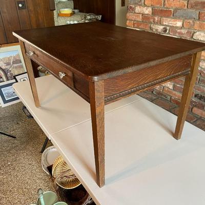Vintage Child's Oak Desk