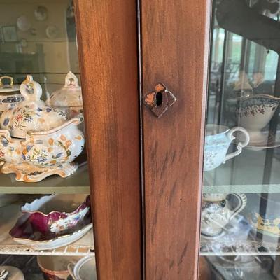 Antique Oak China Cabinet