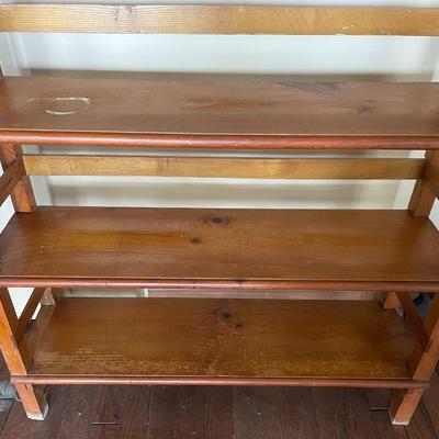 Vintage Wooden 6 Tier Bookshelf