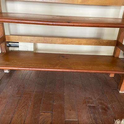 Vintage Wooden 6 Tier Bookshelf