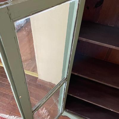 Antique Painted Display Cabinet