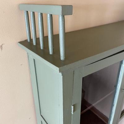 Antique Painted Display Cabinet