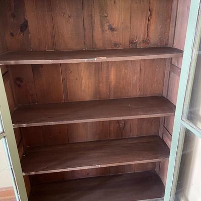 Antique Painted Display Cabinet