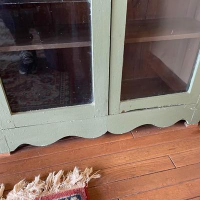 Antique Painted Display Cabinet