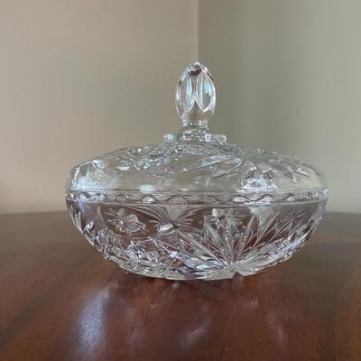 Vintage Lead Crystal Candy Dish