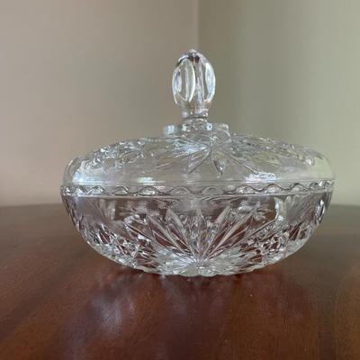 Vintage Lead Crystal Candy Dish