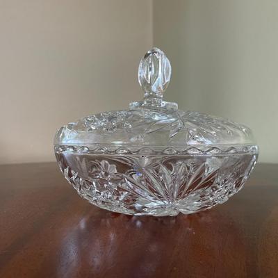 Vintage Lead Crystal Candy Dish