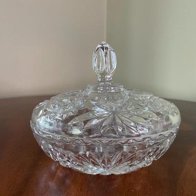 Vintage Lead Crystal Candy Dish