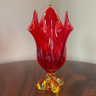 Vintage Viking Glass Vase