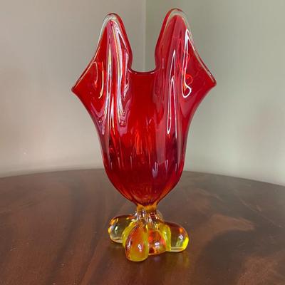 Vintage Viking Glass Vase