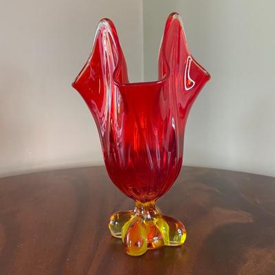 Vintage Viking Glass Vase