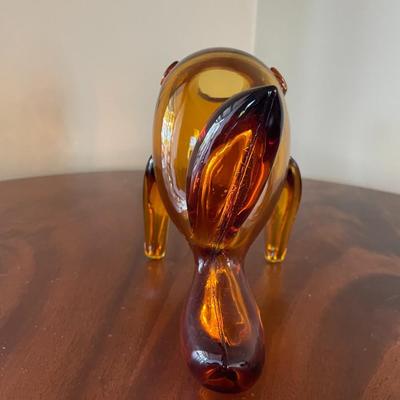 Mid Century Vintage Blenko Fish Vase