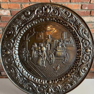 Vintage Brass Decorative Plates