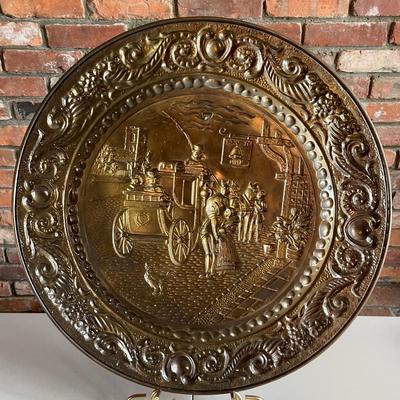 Vintage Brass Decorative Plates